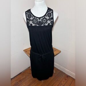Banana Republic Sleeveless Lace Trim Dress